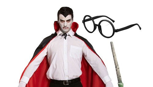 The Ultimate Magical Costume Set: Cape, Glasses, and Wand