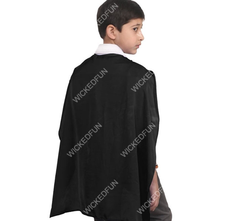Unveiling Elegance: Style Secrets for the Kids' Black Deluxe Satin Cape