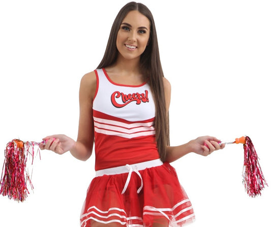 Cheer in Style: Unleash Fun with the Crazy Chick Adult Cheerleader Vest Top