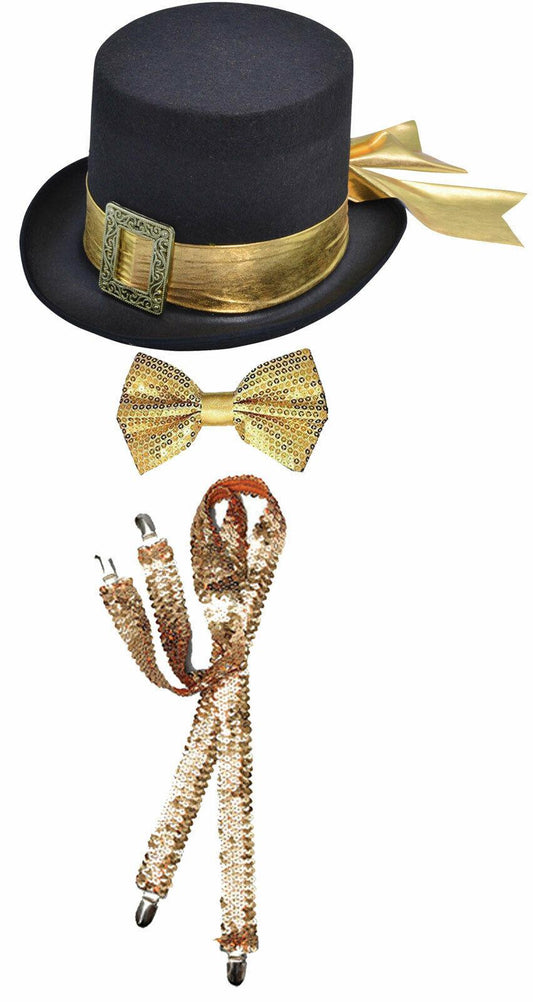 How to Style a Gold Belt with a Top Hat