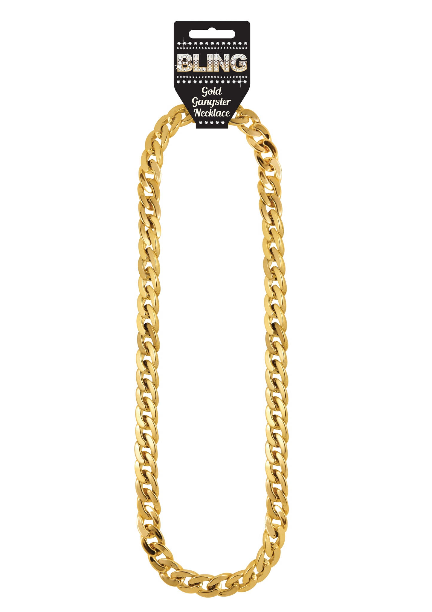 White Gangster Hat Gold Gangster Bracelet & Chain 81 Cm 1920’s Roaring Pimp Gangster Fancy Dress Set