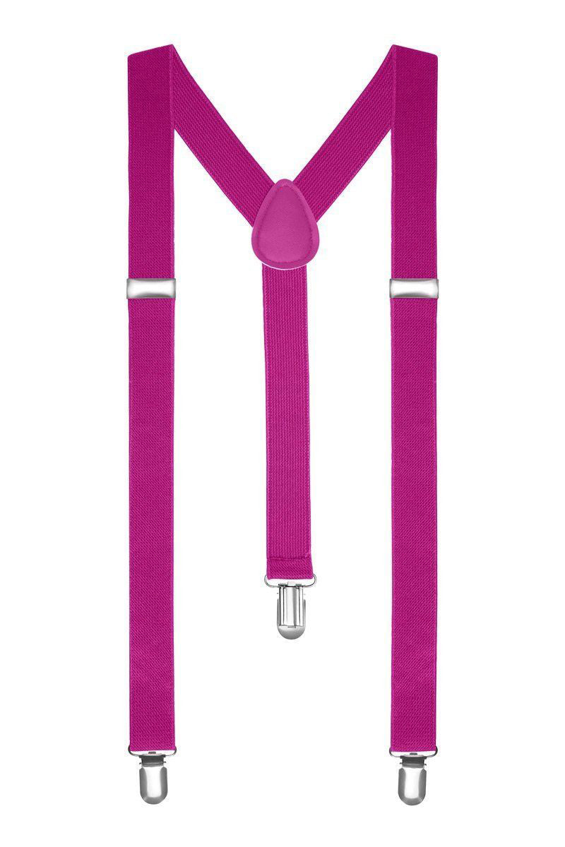 Men’s Adjustable Plain Slim Braces 2.5 Cm Wide Trouser Suspenders Clip on Fancy Dress