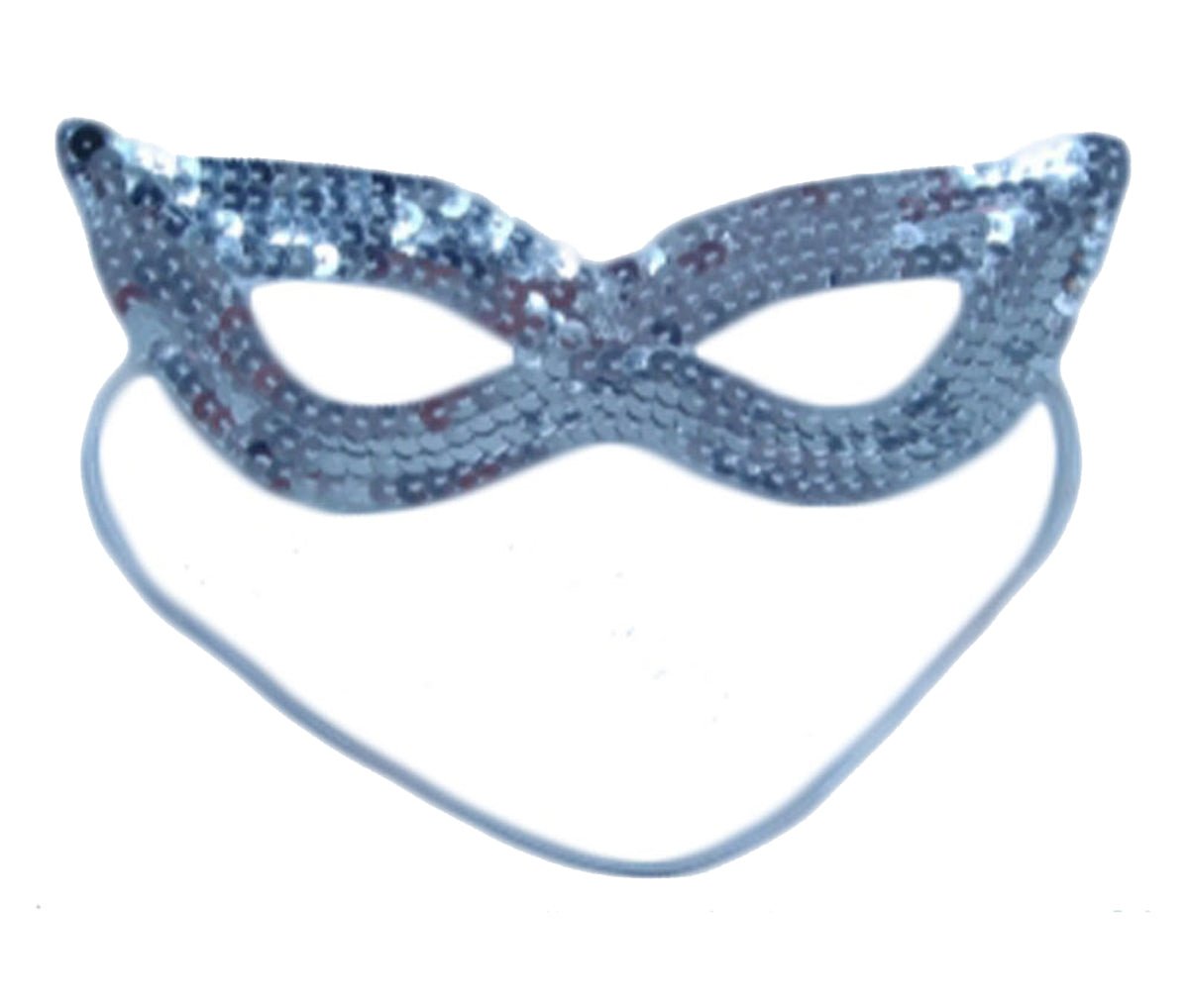 Adults Sequin Masquerade Eye Mask Domino Shape Sexy Cat Eye Mask Fancy Dress Party Accessory