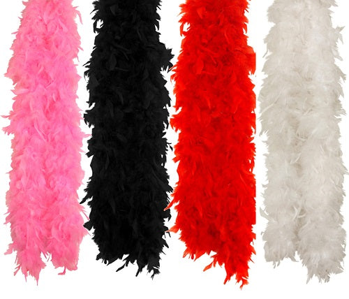 Elegant Feather Boa - 150 cm Hen Party Burlesque Showgirl Dancer Fancy Dress Costume Accessory for Ladies