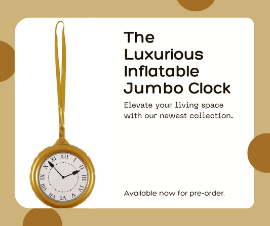 Inflatable Jumbo Clock With Necklace - Timeless Fun for Your Event!