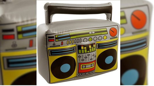 Inflatable Boom Box - Retro Vibes for Parties and Events (44 x 38cm)