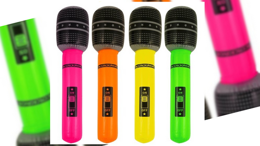 Inflatable Microphone 40cm - Strike a Pose in Vibrant Colors