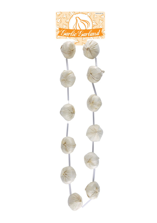 Garlic Bulb Garland (120cm) Necklace - Unique Foodie Accessory