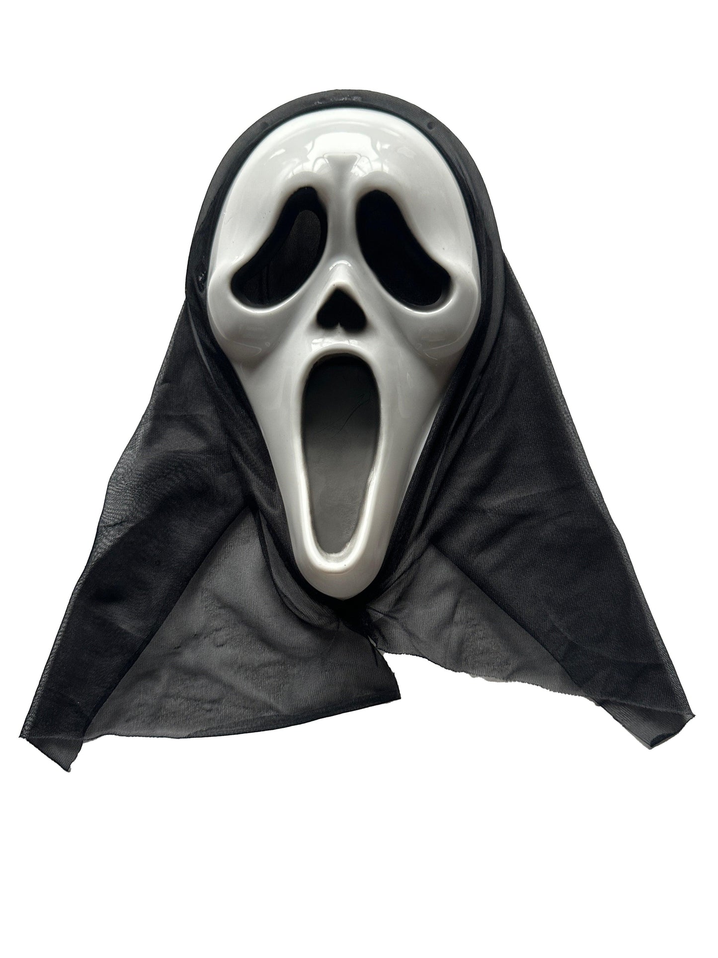 Adults Hooded Scream Mask Ghost Killer Face Mask Halloween Spooky Fancy Dress Accessory - Labreeze