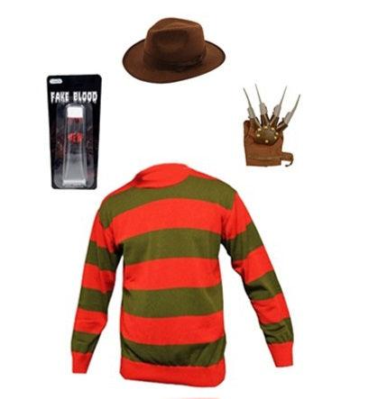 CHILDREN’S NIGHTMARE SET WITH JUMPER CLAW HAT AND FAKE BLOOD - Labreeze