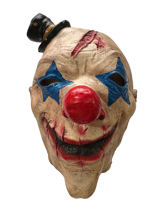 Evil Circus Clown Latex Mask Halloween Horror Joker Evil Sinister Creepy Overhead Latex - Labreeze