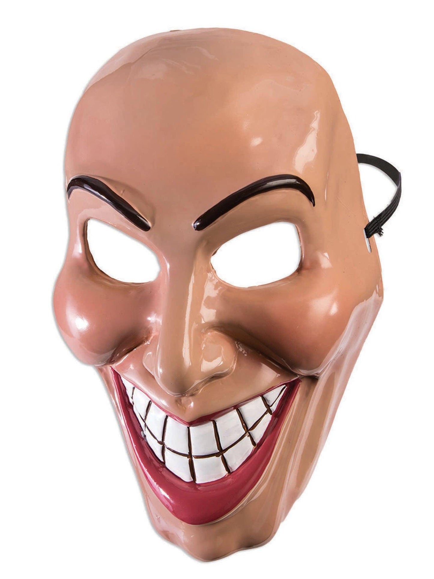 Female Evil Grin Purge Mask Creepy Smiling Face Mask with Blooded Cleaver Weapon Prop Halloween Scary Purge Fancy Dress Set - Labreeze