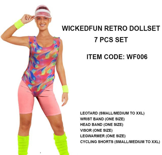 Leotard For Girls Leotard Women with Wrist Band Head Band Visor Legwarmer Cycling Shorts - Labreeze