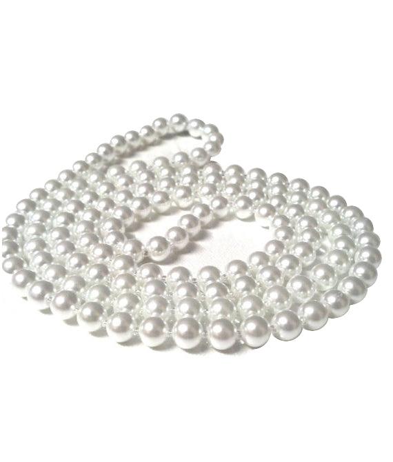 48 Inches Plastic Pearl Bead Necklace - Labreeze