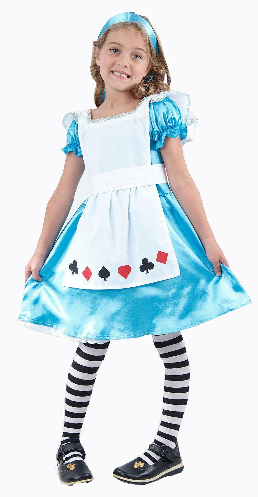 Alice in Wonderland Girls Fairytale Fancy Dress Kids Book Week Day - Labreeze