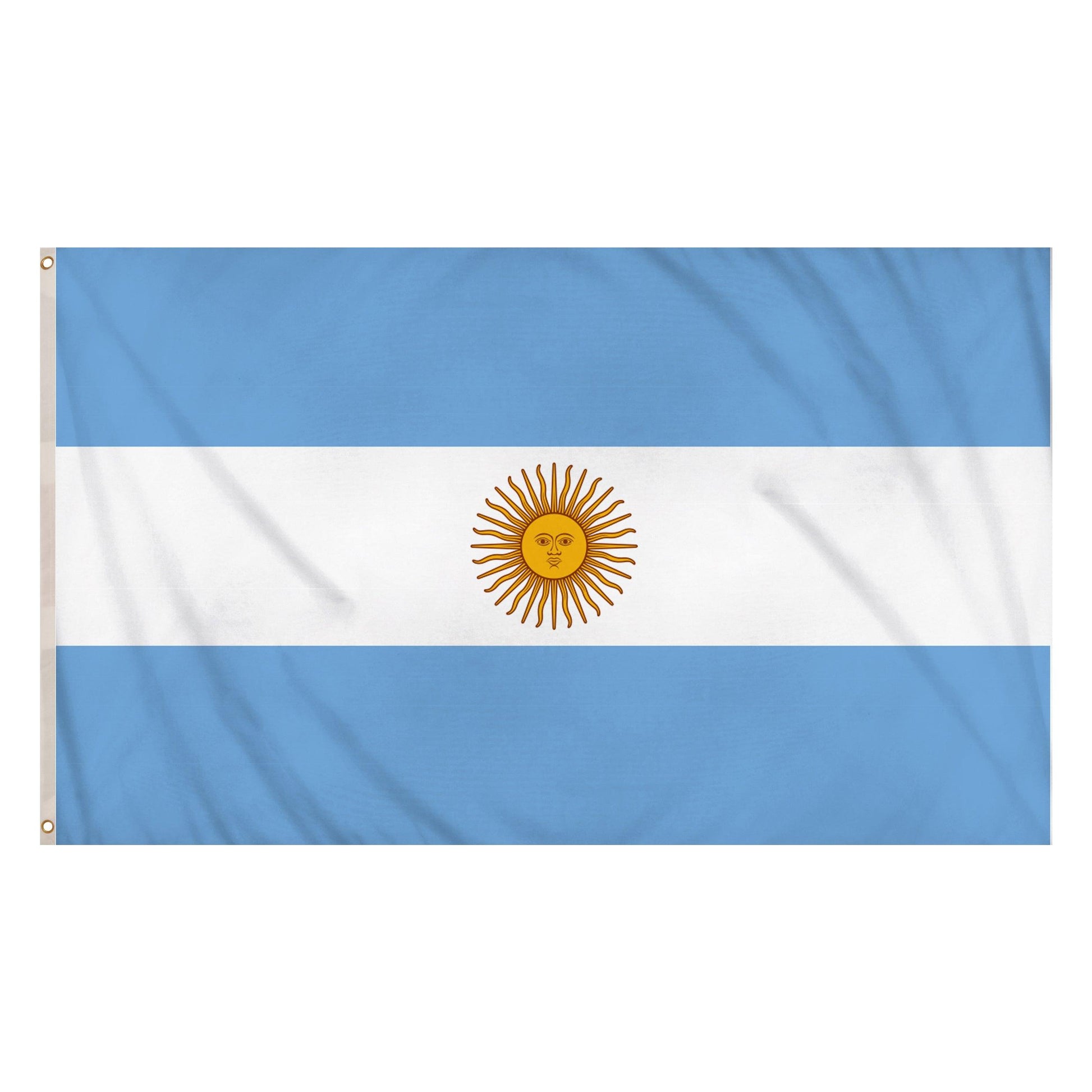 Argentina Flag 5ft x 3ft Double Stitched Seam Metal Eyelets Polyester World Cup Support Flag - Labreeze