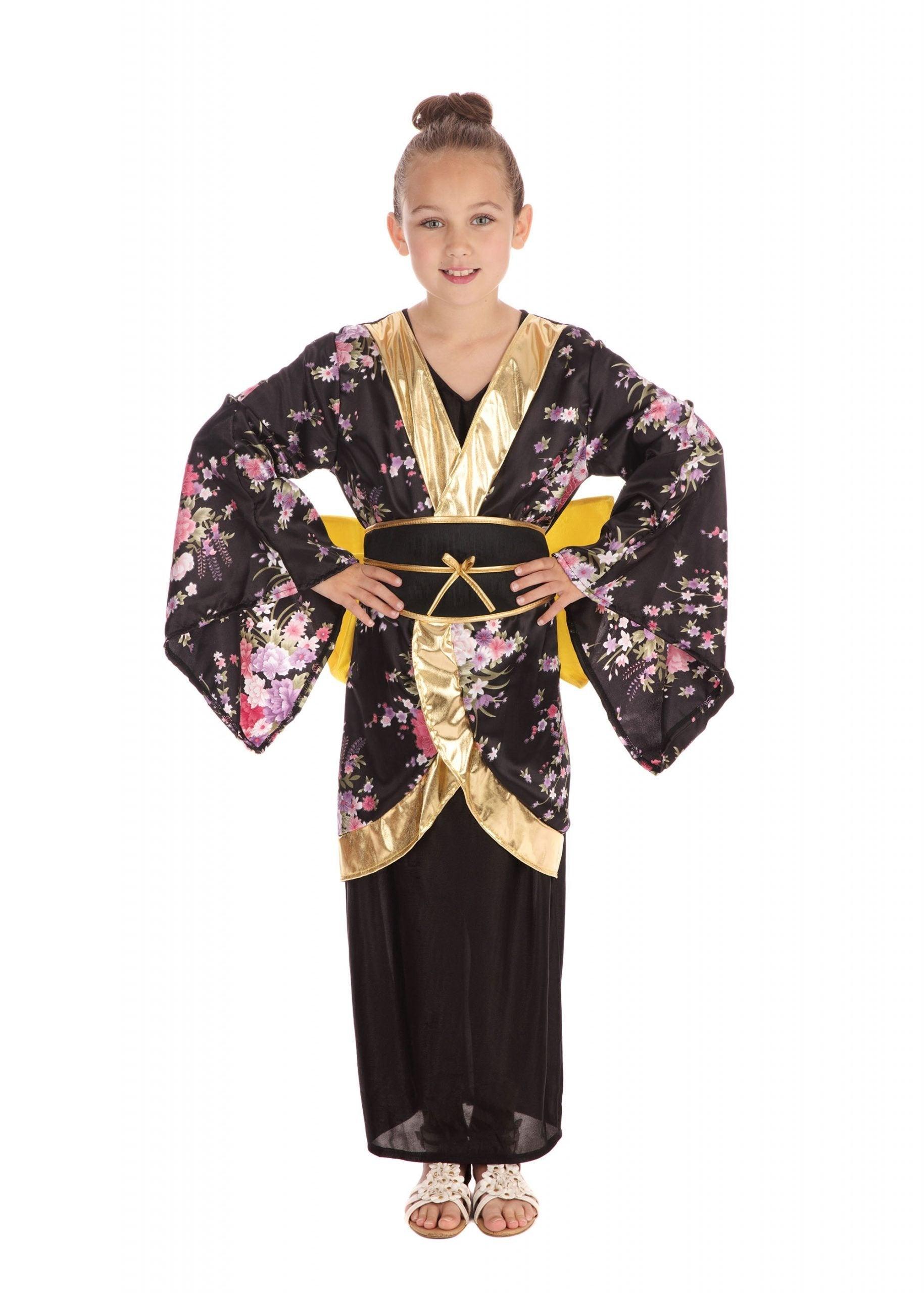 GIRLS Geisha Girl Japanese Kimono Fancy DRESS COSTUME Labreeze Ltd