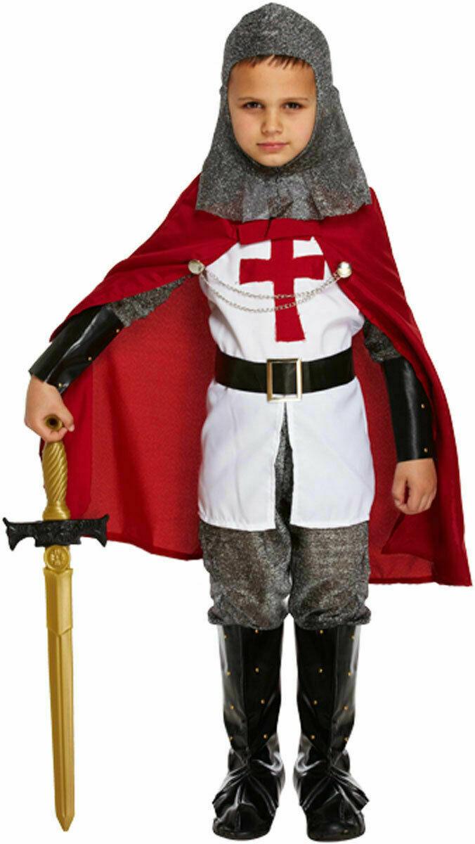 Kids Boys Knight Deluxe Dress-up Outfit - World Book Day Fancy Dress Costume - Labreeze