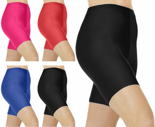 Kids Girls Stretch Quality Cycling Shorts Party Dancewear Nylon Lycra Pants - Labreeze