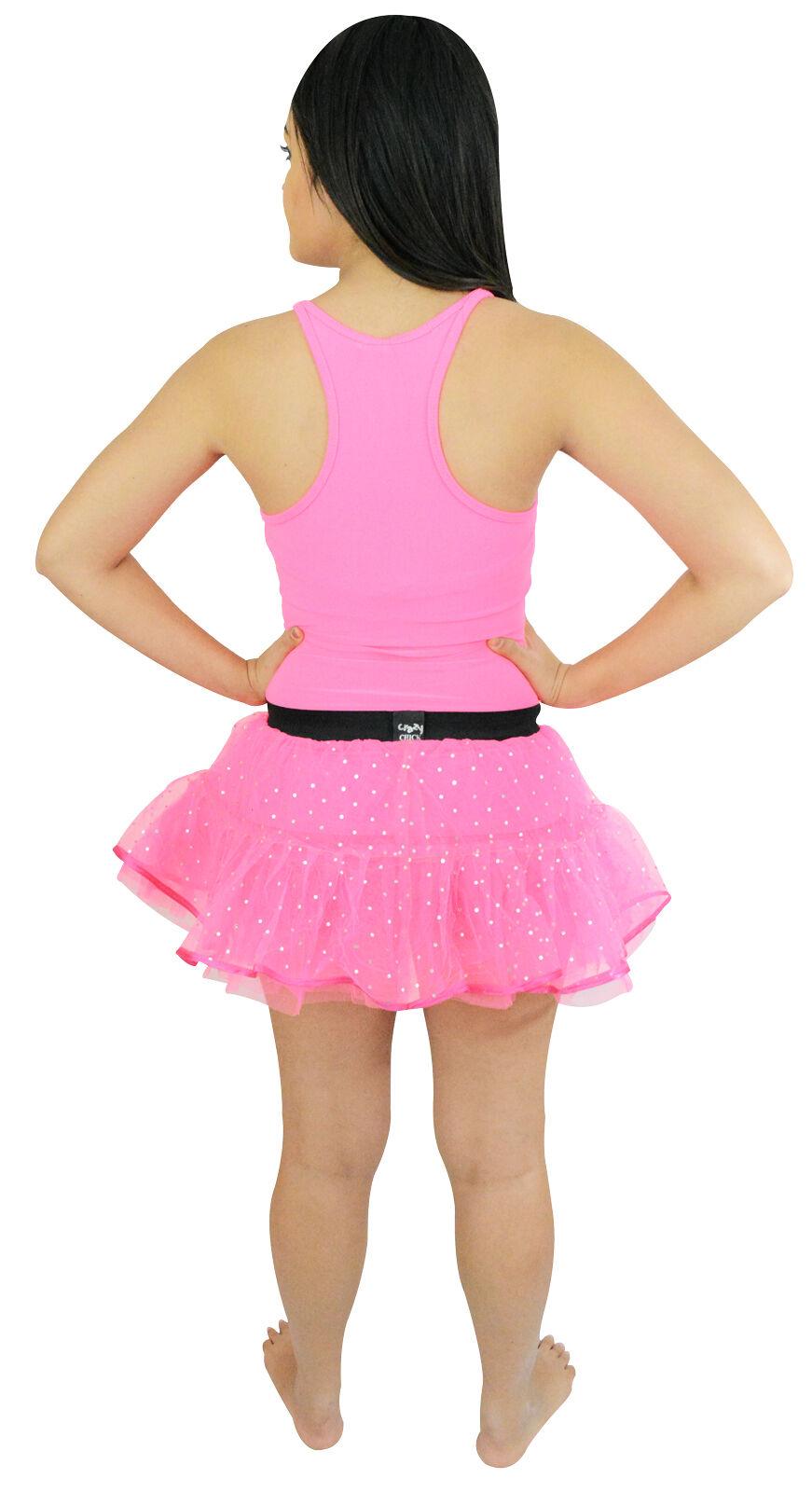 Labreeze Ladies Pink Sequin Tutu Skirt Elasticated Waist Hen Night Fancy dress - Labreeze