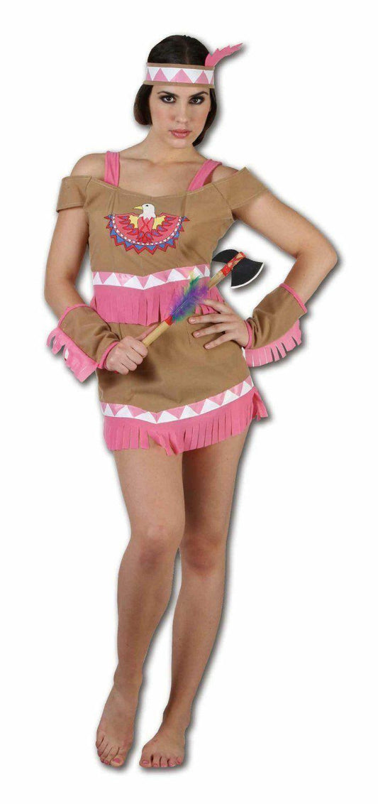 New Ladies Women’s Dancing Squaw costume Indian Dance Fancy Dress - Labreeze