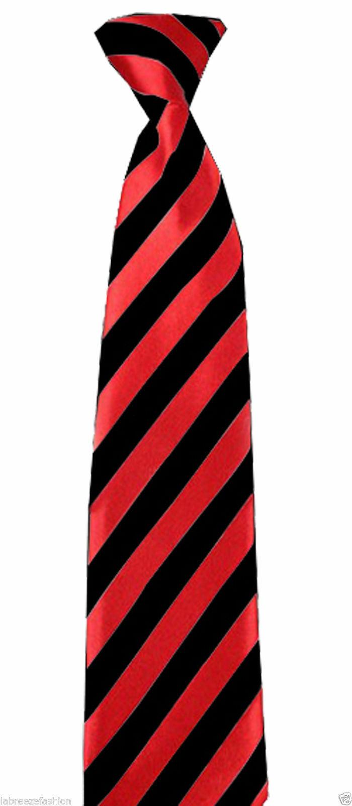 New Men’s Solid Color stripped & Stripe Satin Slim Skinny Tie Necktie - Labreeze