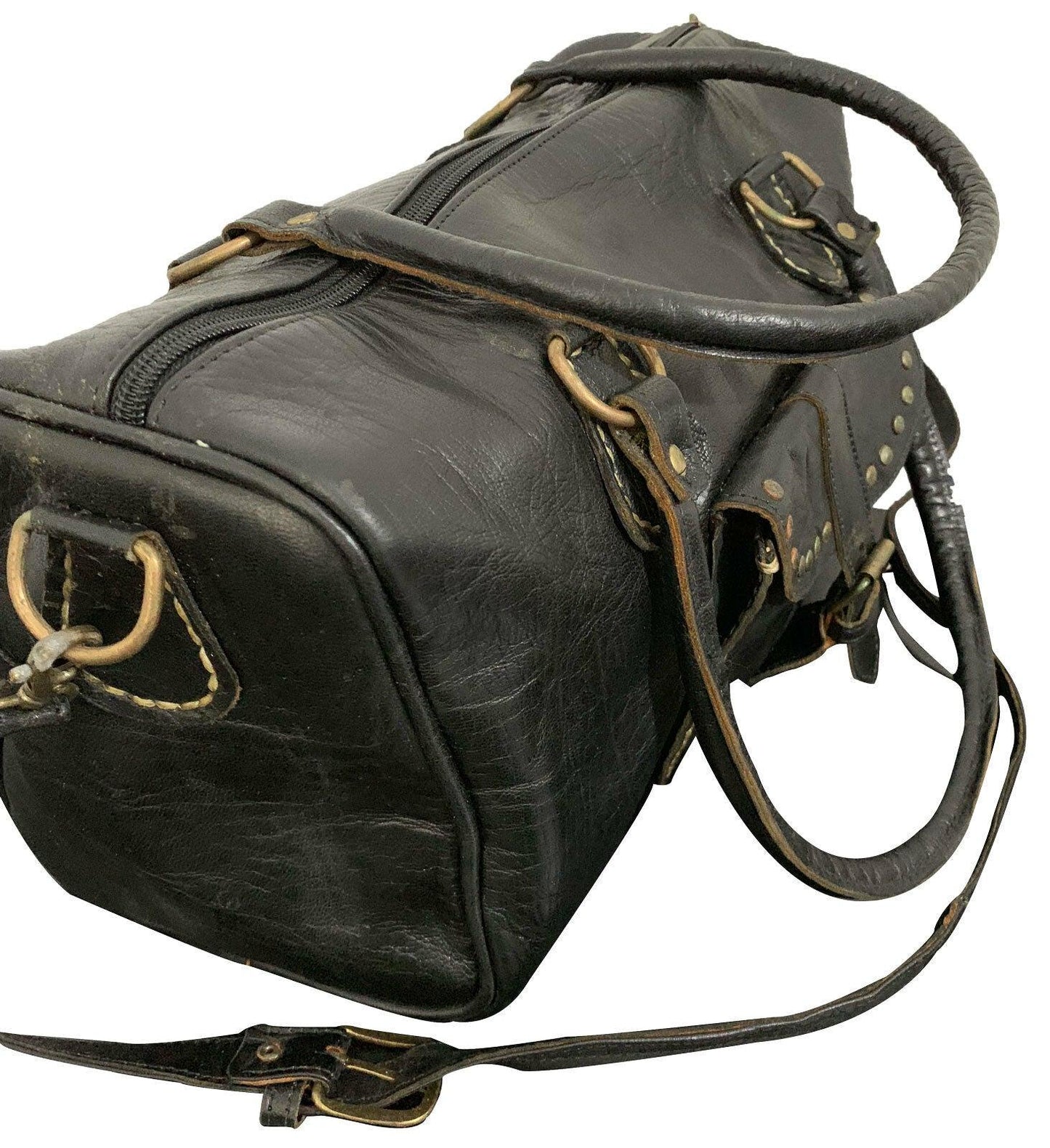 One Small Zip Pocket Inside and One Outside With Buckle Moroccan Real Leather Ha - Labreeze