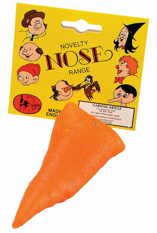 Orange Carrot Shaped Novelty Snowman Nose Christmas Xmas Fancy Dress Accessory - Labreeze