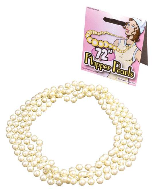 Pearl Necklace Moll Flapper beads 1920's fancy dress ladies accessory - Labreeze