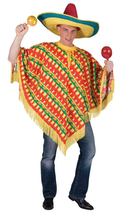 Poncho (Chilli Print) - Labreeze