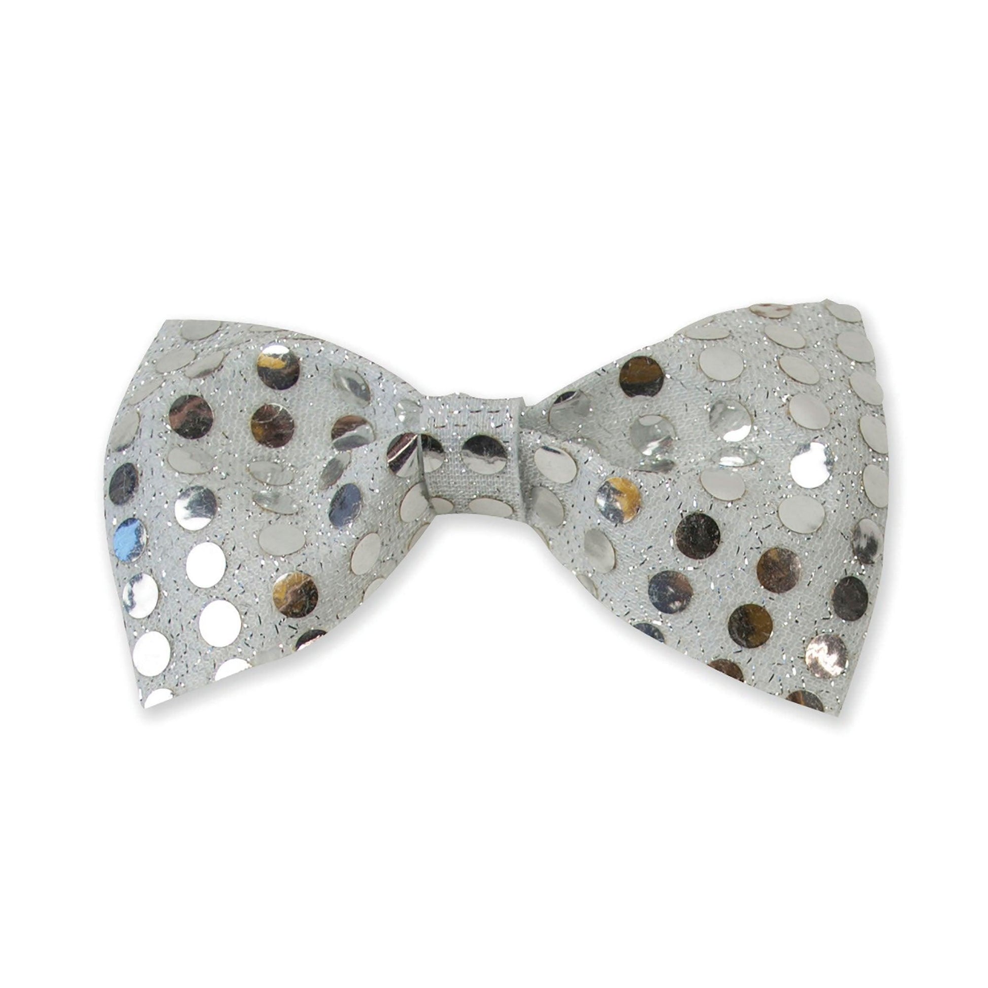 Sequin Bow Tie Silver - Labreeze