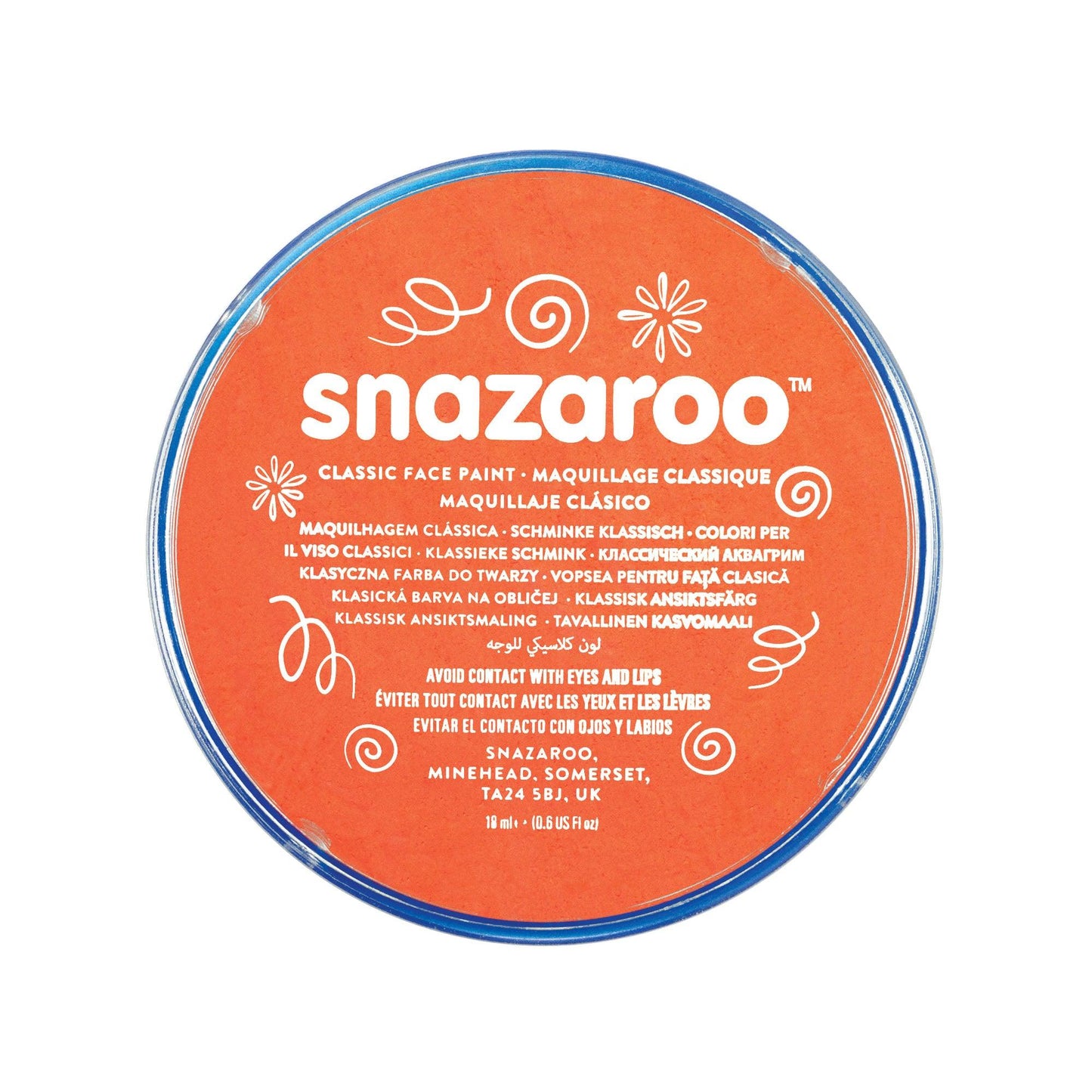 Snazaroo Tub Orange - Labreeze