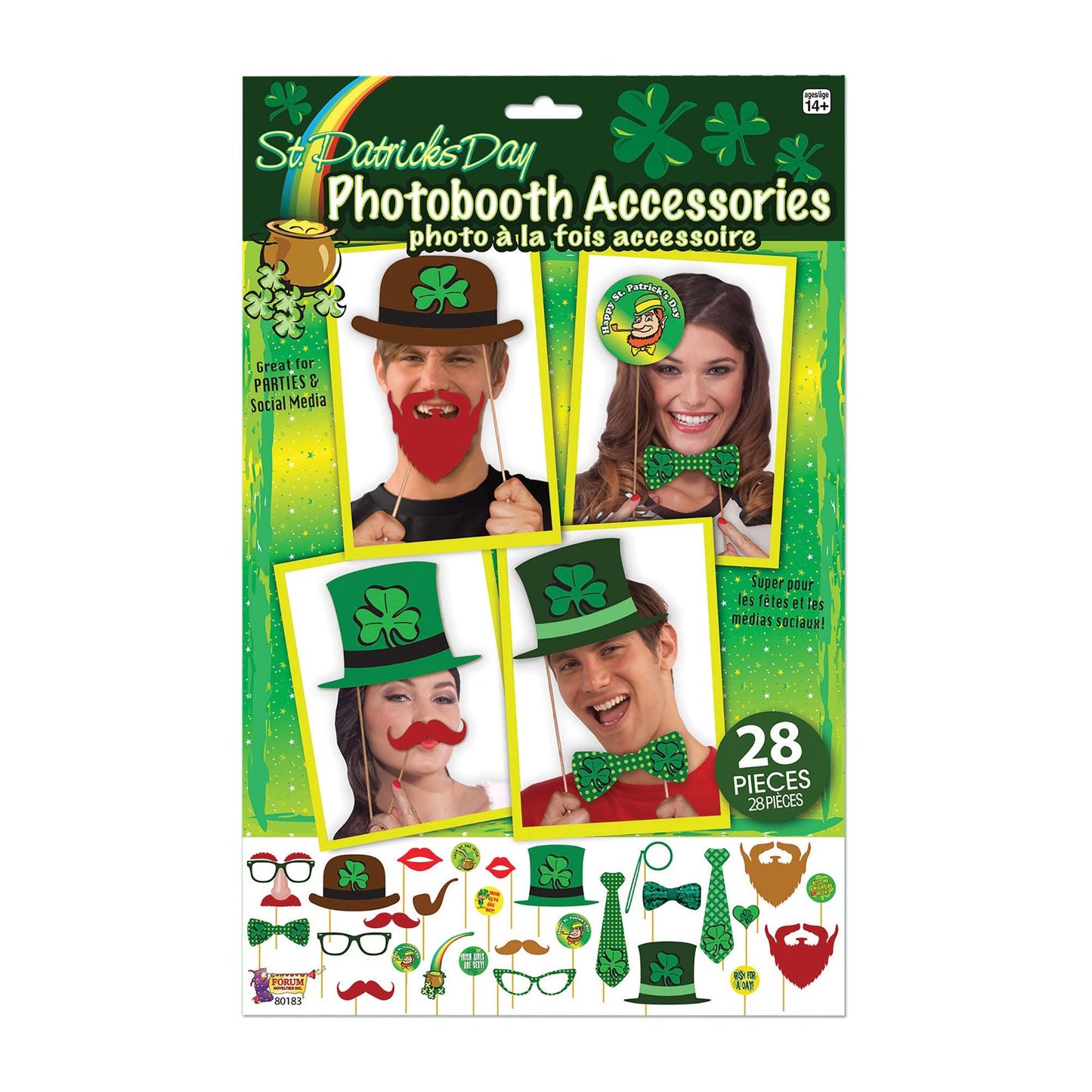 St Patricks Photo Booth Accessories - Labreeze