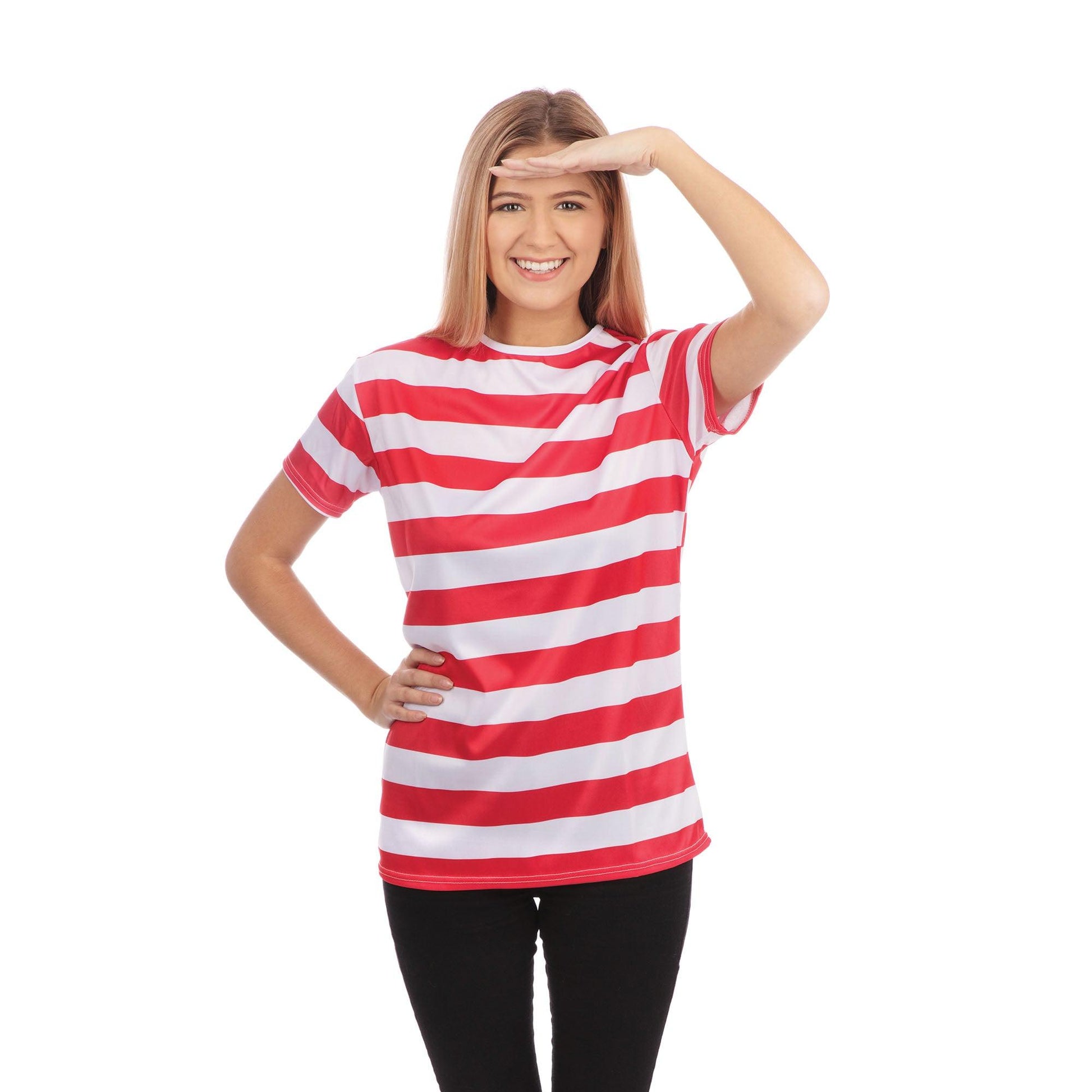 Striped Shirt Ladies (Red &amp; White) - Labreeze