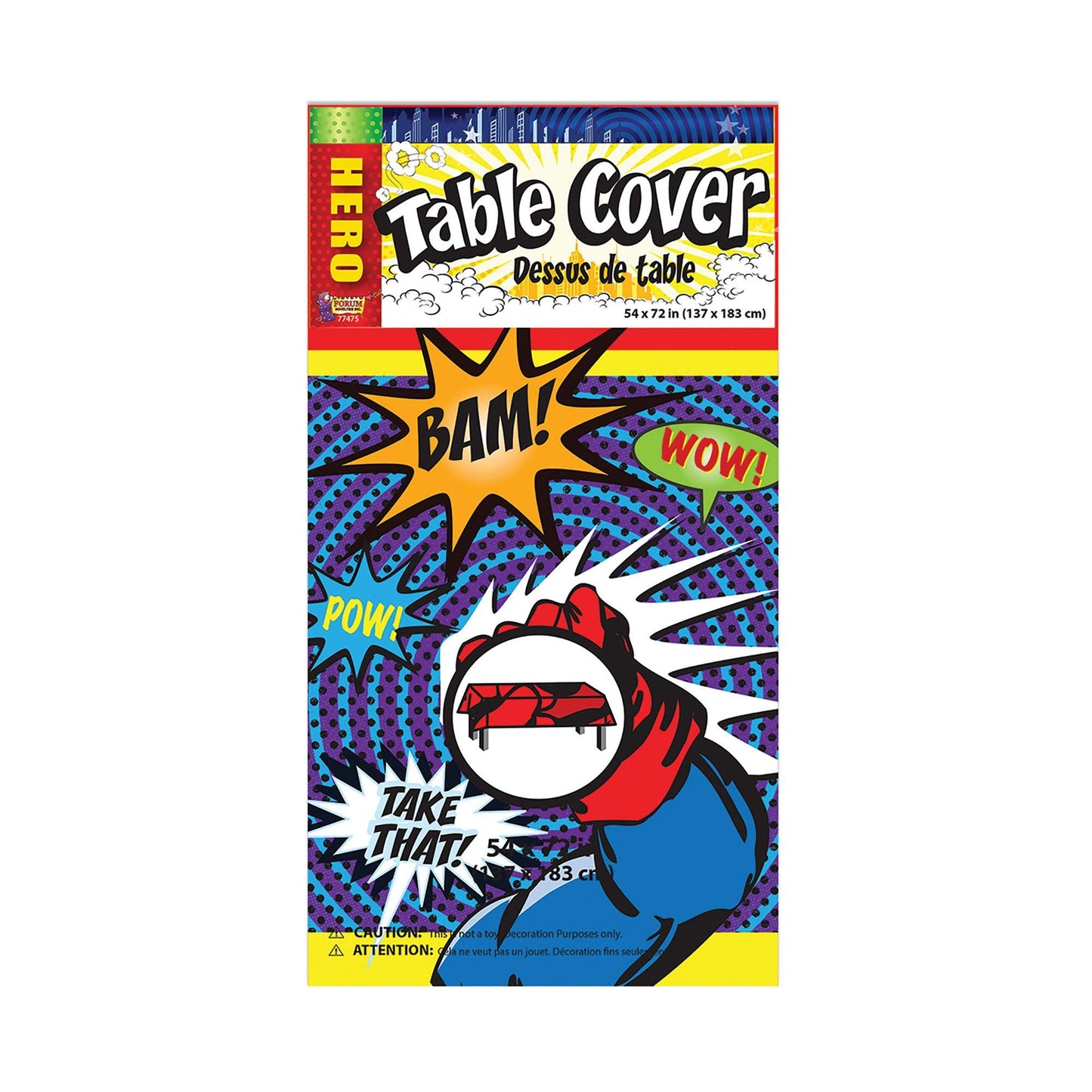 Super Hero Party Ware Table Cover - Labreeze