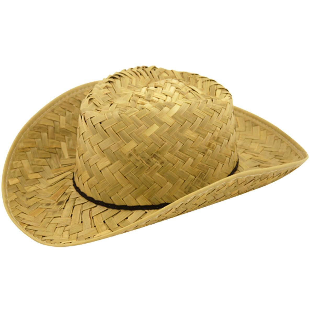 Unisex Straw Hat Western Ranger Cowboy Beach Fancy Costume Addition - Labreeze