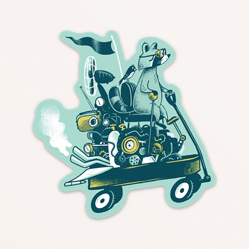 Wagon Ride Sticker